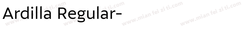 Ardilla Regular字体转换